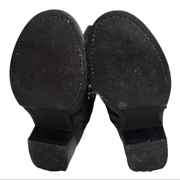 BCBGeneration Halen Black Stud Buckle Zipper Boot - Picture 10 of 12